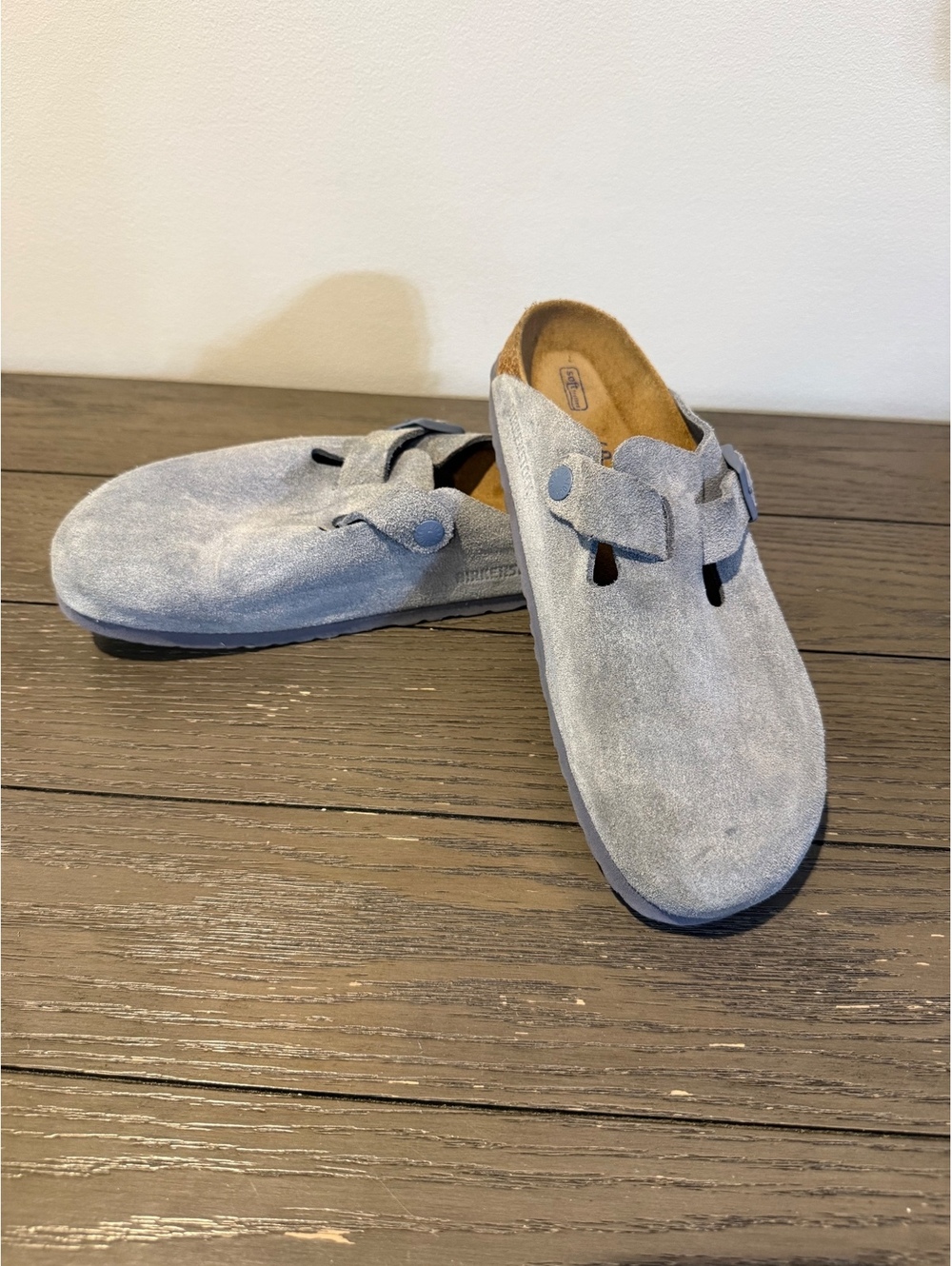 Birkenstock Gray Suede Clogs Size 40/9